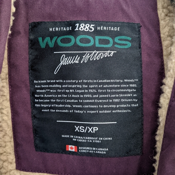 Woods shearling lined winter jacket - Picture 3 of 9